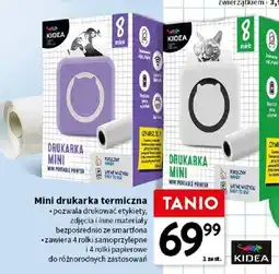Intermarche Mini drukarka termiczna Kidea oferta