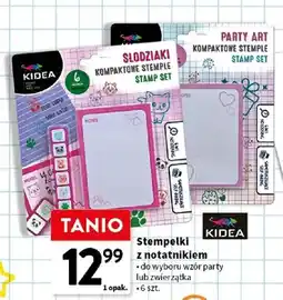 Intermarche Stempelki z notatnikiem Kidea wzór zwierzątka oferta