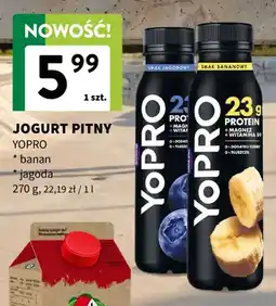 Intermarche Jogurt pitny YoPro smak jagodowy oferta