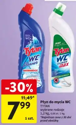 Intermarche Płyn do mycia WC Tytan Cleaner Max Bakteriobójczy oferta