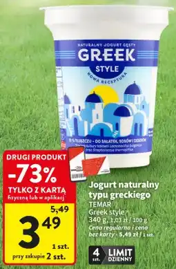 Intermarche Jogurt naturalny typu greckiego Temar Greek Style oferta