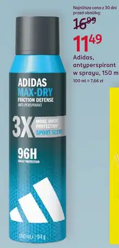 Rossmann Adidas Max-Dry Antyperspirant oferta