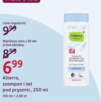Rossmann Alterra, szampon i żel pod prysznic oferta