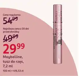 Rossmann Maybelline, tusz do rzęs oferta