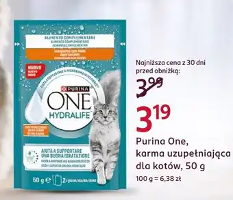 Rossmann Purina One, karma uzupełniająca dla kotów oferta