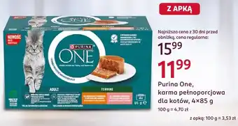 Rossmann Purina One, karma pełnoporcjowa dla kotów oferta