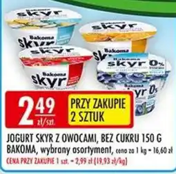 Sklepy Doroty Jogurt Skyr z Owocami, Bez Cukru oferta