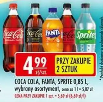 Sklepy Doroty Coca Cola, Fanta, Sprite oferta