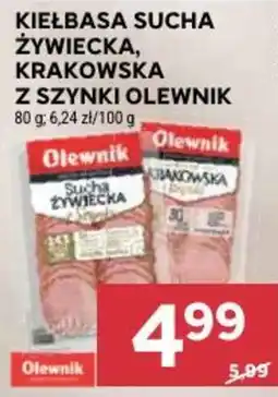 Stokrotka Kiełbasa Sucha Żywiecka, Krakowska z Szynki Olewnik oferta