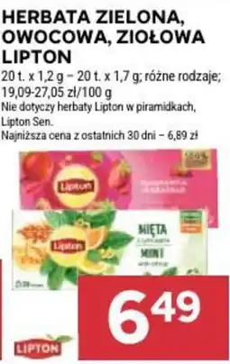 Stokrotka Herbata Zielona, Owocowa, Ziołowa Lipton oferta
