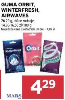 Stokrotka Guma Orbit, Winterfresh, Airwaves oferta