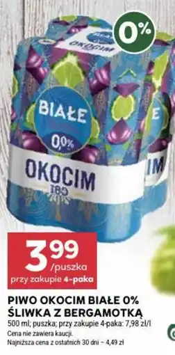Stokrotka Piwo Okocim Białe 0% Śliwka z Bergamotką oferta