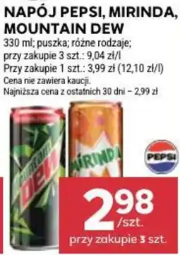 Stokrotka Napój Pepsi, Mirinda, Mountain Dew oferta
