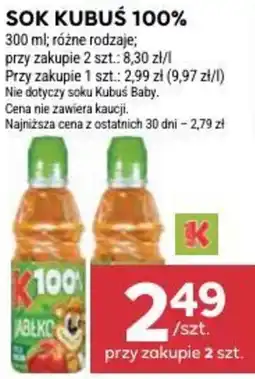 Stokrotka Sok Kubus 100% oferta