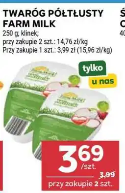 Stokrotka Market Twaróg półtłusty Farm Milk oferta