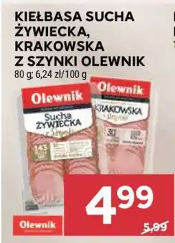 Stokrotka Market Kiełbasa Sucha Żywiecka, Krakowska z Szynki Olewnik oferta