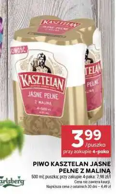 Stokrotka Market Piwo Kasztelan Jasne Pełne z maliną oferta
