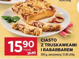 Stokrotka Market Ciasto z truskawkami i rabarbarem oferta