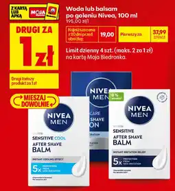 Biedronka Woda lub balsam po goleniu Nivea oferta