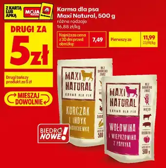 Biedronka Karma dla psa Maxi Natural oferta