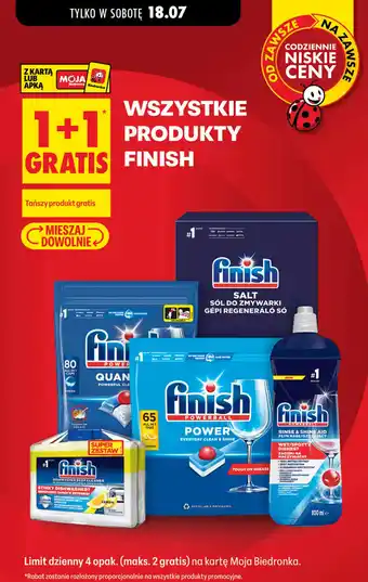 Biedronka Produkty Finish oferta