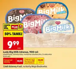 Biedronka Lody Big Milk Intense oferta