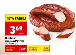 Biedronka Kiełbasa wiejska Płatek oferta