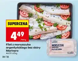 Biedronka Filet z morszczuka argentyńskiego bez skóry Marinero oferta