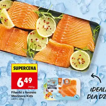 Biedronka Fileciki z łososia Marinero Kids oferta