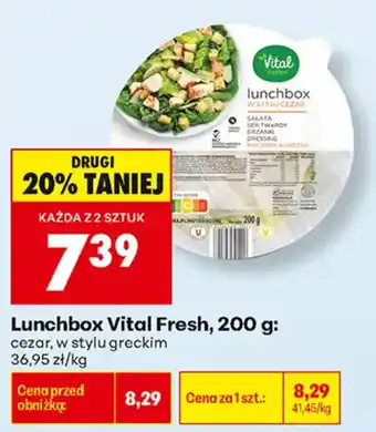 Biedronka Lunchbox Vital Fresh, cezar, w stylu greckim oferta