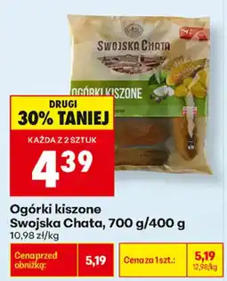 Biedronka Ogórki kiszone Swojska Chata oferta