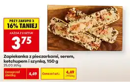 Biedronka Zapiekanka z pieczarkami, serem, ketchupem i szynką oferta