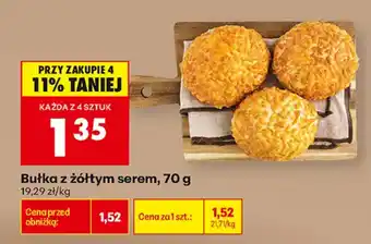 Biedronka Bułka z żółtym serem oferta