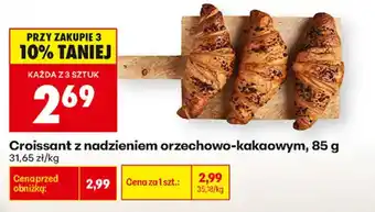 Biedronka Croissant z nadzieniem orzechowo-kakaowym oferta