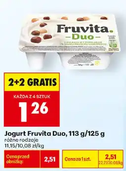 Biedronka Jogurt Fruvita Duo oferta