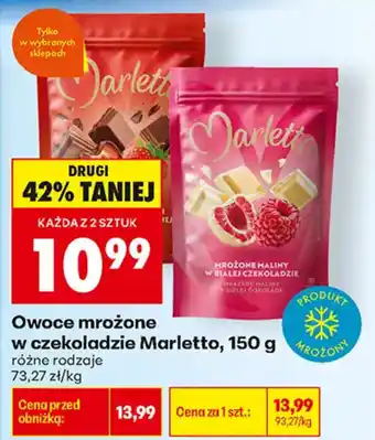 Biedronka Owoce mrożone w czekoladzie Marletto oferta