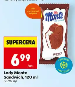 Biedronka Lody Monte Sandwich oferta