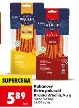 Biedronka Kabanosy Extra paluszki Kraina Wędlin oferta