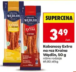 Biedronka Kabanosy Extra na raz Kraina Wędlin oferta