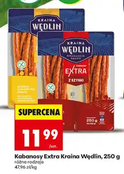 Biedronka Kabanosy Extra Kraina Wędlin oferta