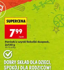 Biedronka Parówki z szynki Sokoliki oferta
