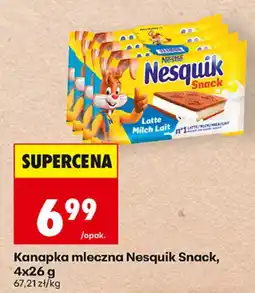 Biedronka Kanapka mleczna Nesquik Snack oferta