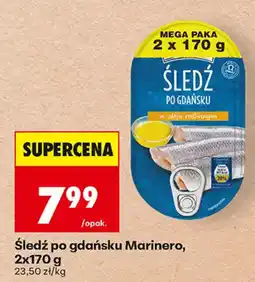 Biedronka Śledź po gdańsku Marinero oferta