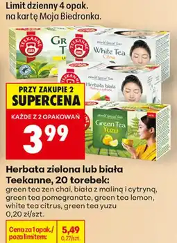 Biedronka Herbata zielona lub biała Teekanne oferta
