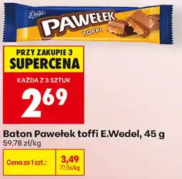 Biedronka Baton Pawełek toffi E.Wedel oferta