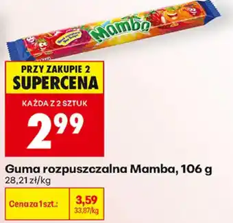Biedronka Guma rozpuszczalna Mamba oferta