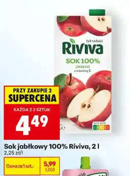 Biedronka Sok jabłkowy 100% Riviva oferta