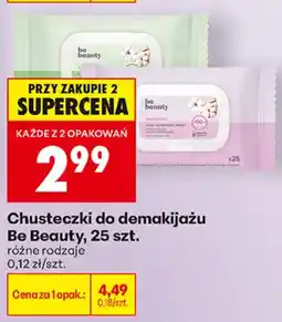 Biedronka Chusteczki do demakijażu Be Beauty oferta