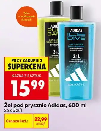 Biedronka Żel pod prysznic Adidas oferta