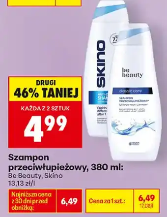 Biedronka Szampon przeciwłupieżowy, Be Beauty, Skino oferta